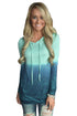 Sexy Mint Ombre Hoodie Sweatshirt